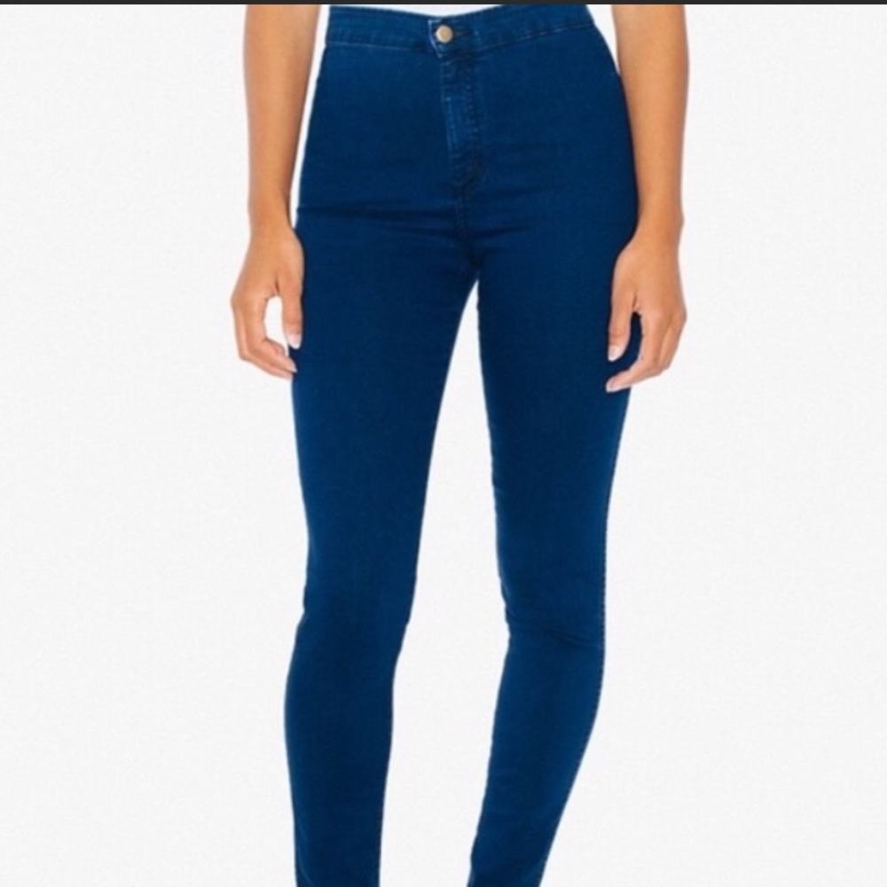 American apparel high waisted jeans
